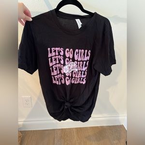 Let's Go Girl's Medium Graphic Top. 🖤⚡️💃